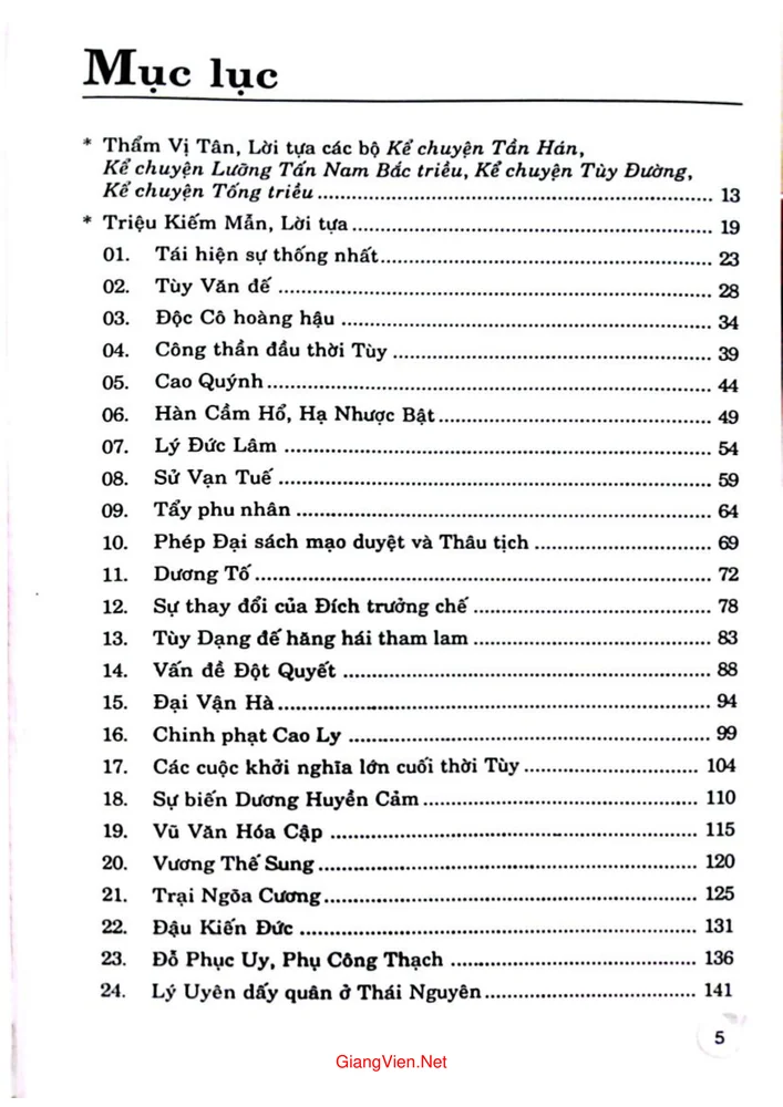 Trang 1 - Ảnh minh họa nội dung sách Kể chuyện Tùy Đường