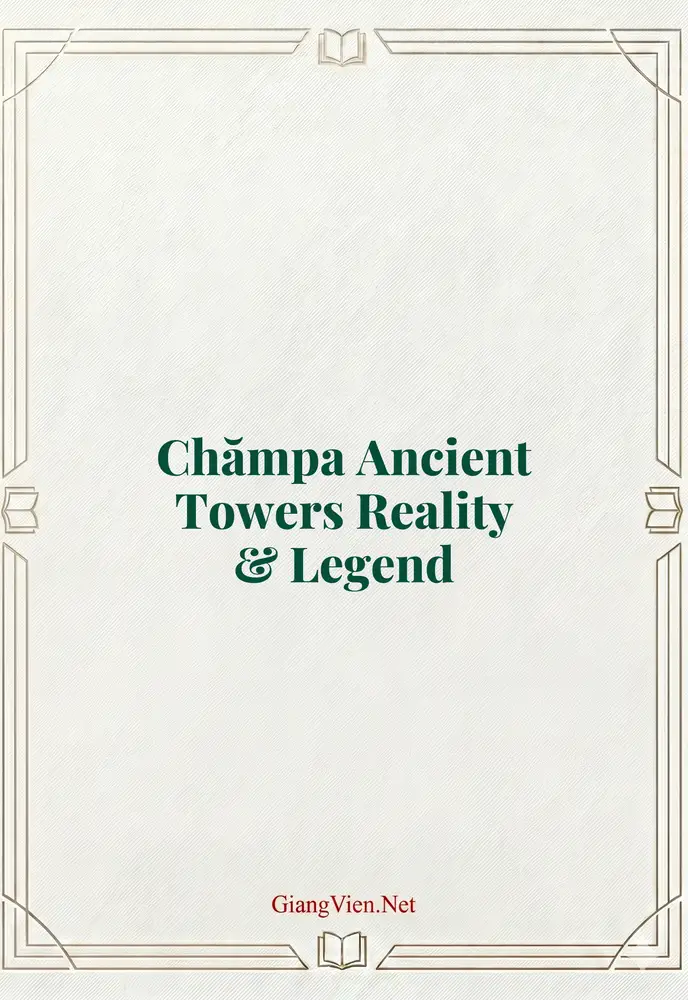 Chămpa Ancient Towers Reality & Legend