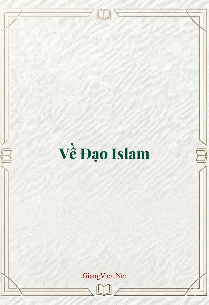 Về Đạo Islam
