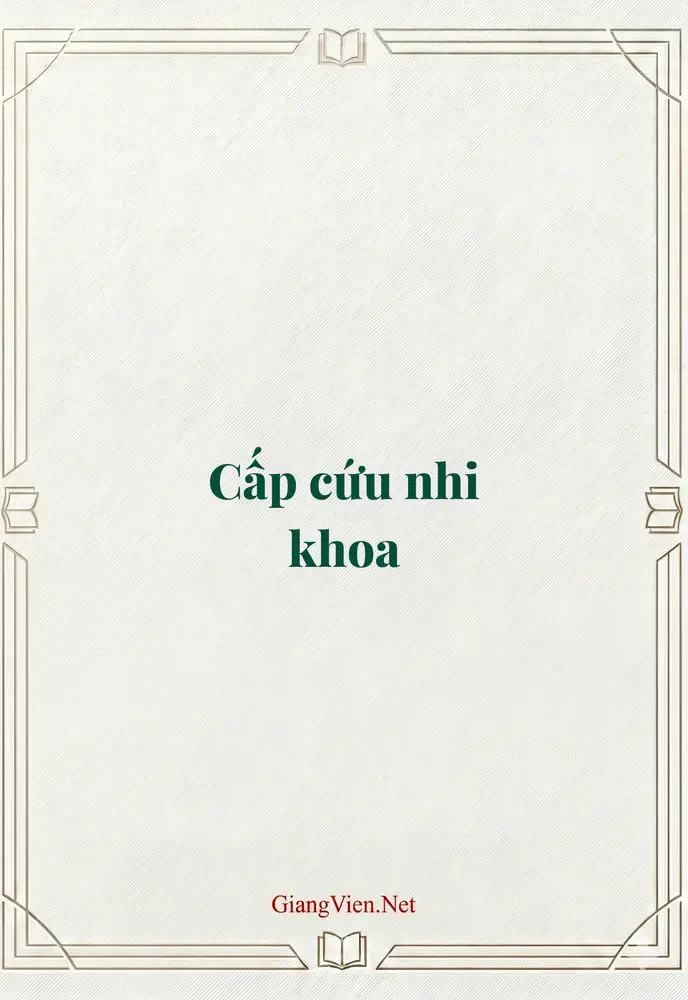 Cấp cứu nhi khoa