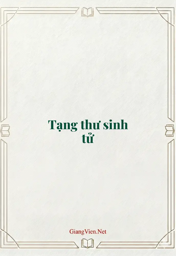 Tạng thư sinh tử