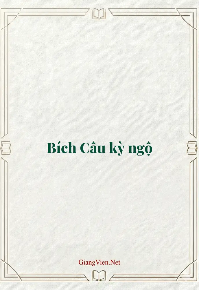 Bích Câu kỳ ngộ