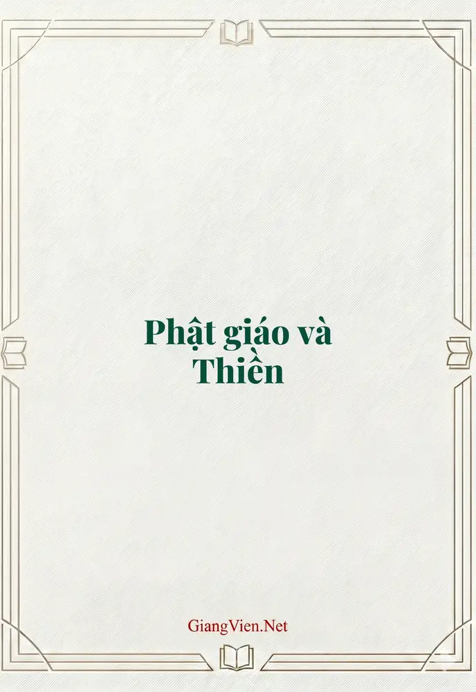 Phật giáo và Thiền