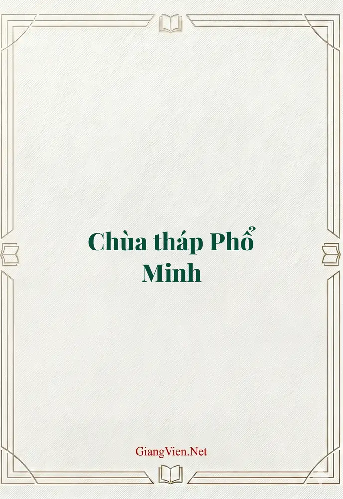 Chùa tháp Phổ Minh