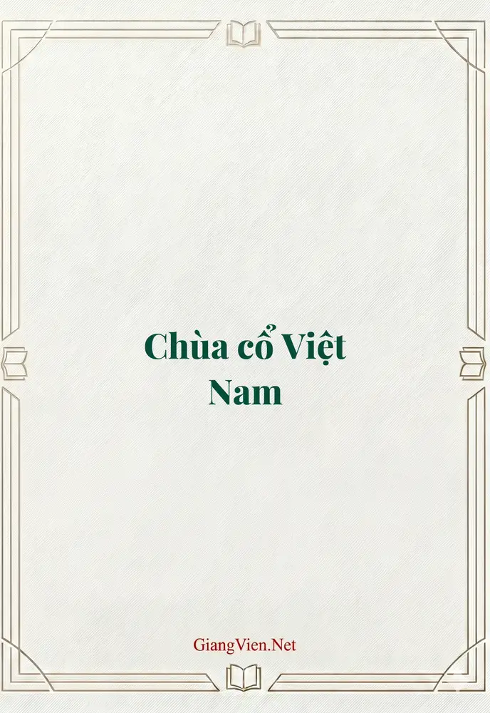 Chùa cổ Việt Nam