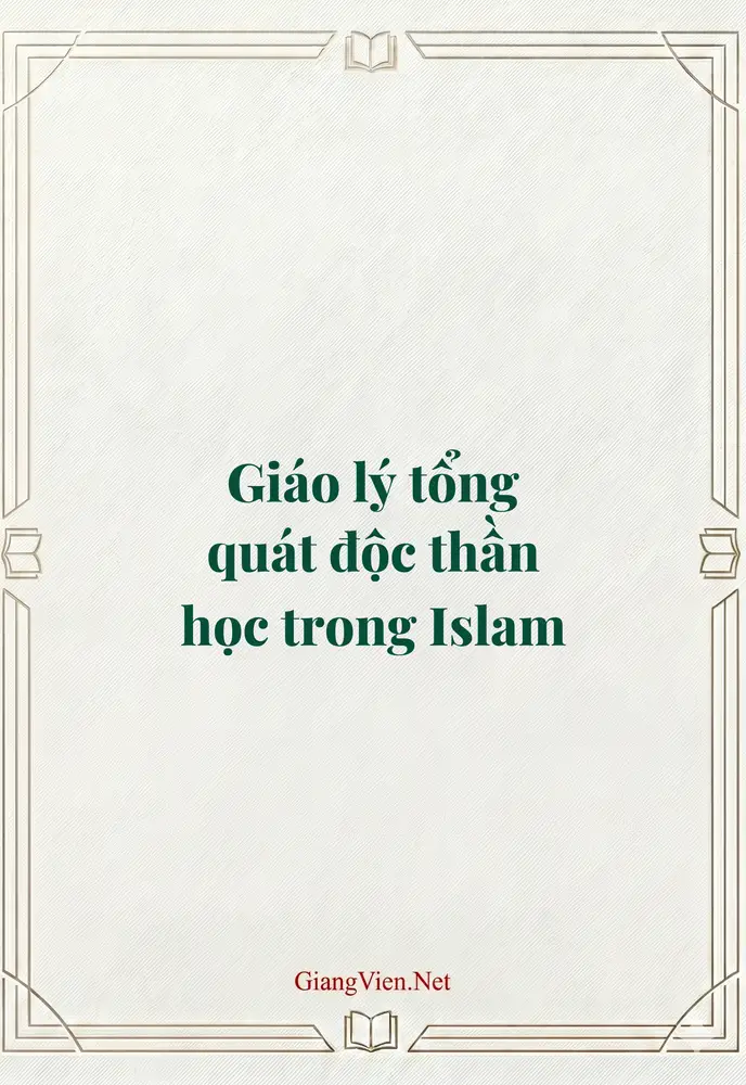 Giáo lý tổng quát độc thần học trong Islam