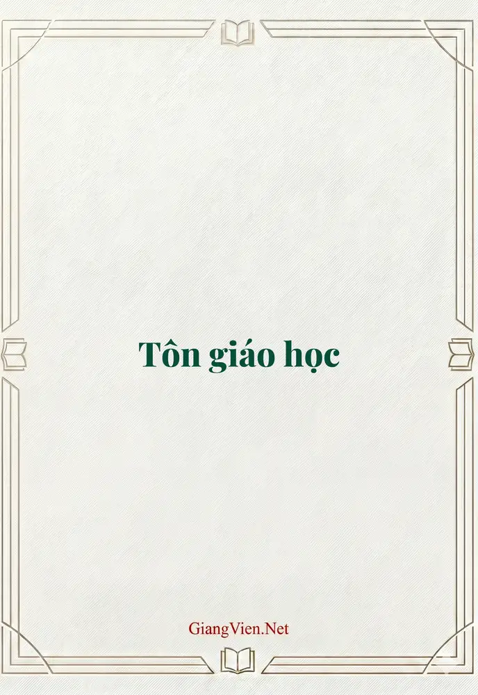 Tôn giáo học 