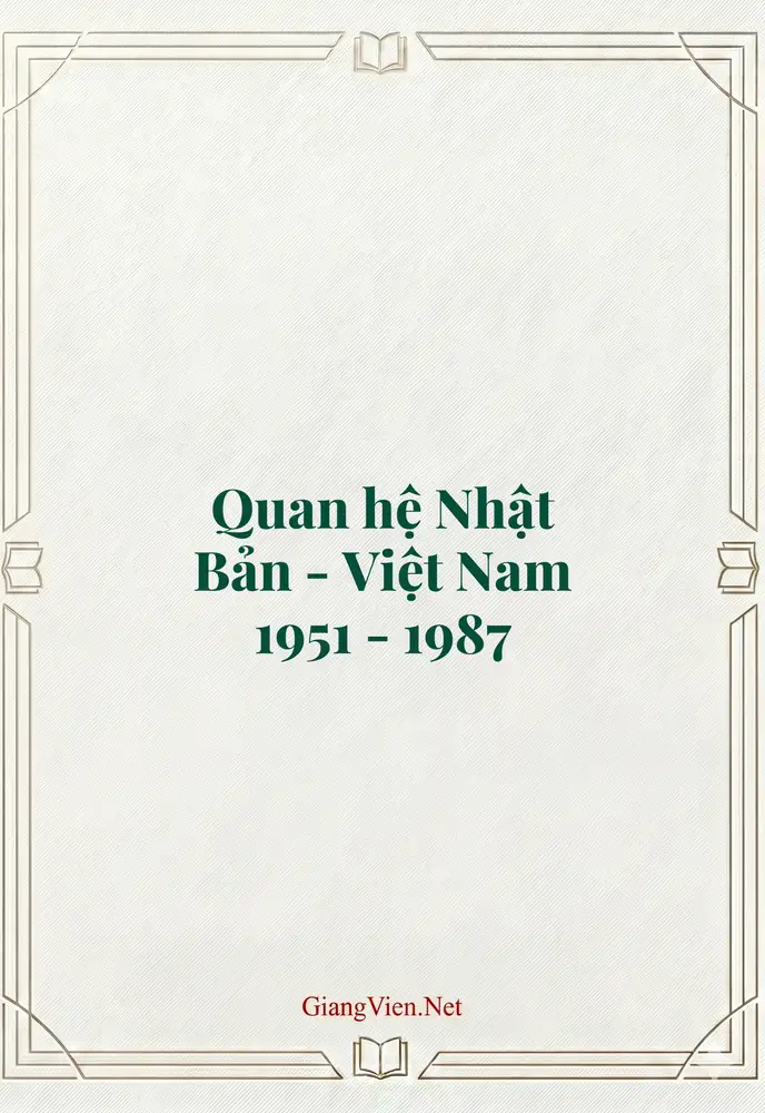 Quan hệ Nhật Bản - Việt Nam 1951 - 1987