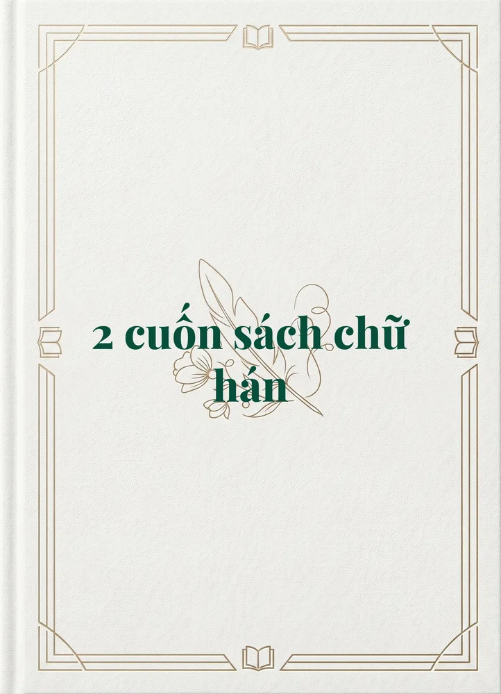 2 cuốn sách chữ hán