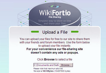 Wikifortio - Dịch vụ chia sẻ file trực tuyến