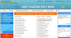 Giao diện của cổng thông tin thi đua khen thưởng - giải thưởng Việt Nam.