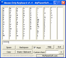 Đăng nhập tài khoản an toàn với Mouse Only Keyboard 