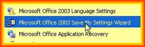 Chuyển thiết lập Microsoft Office